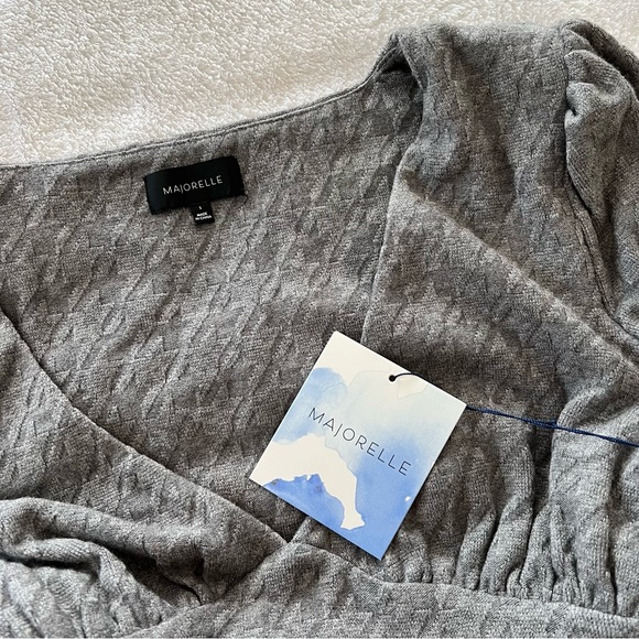 NWT MAJORELLE Lucie Mini Dress in Heather Grey - Picture 3 of 9